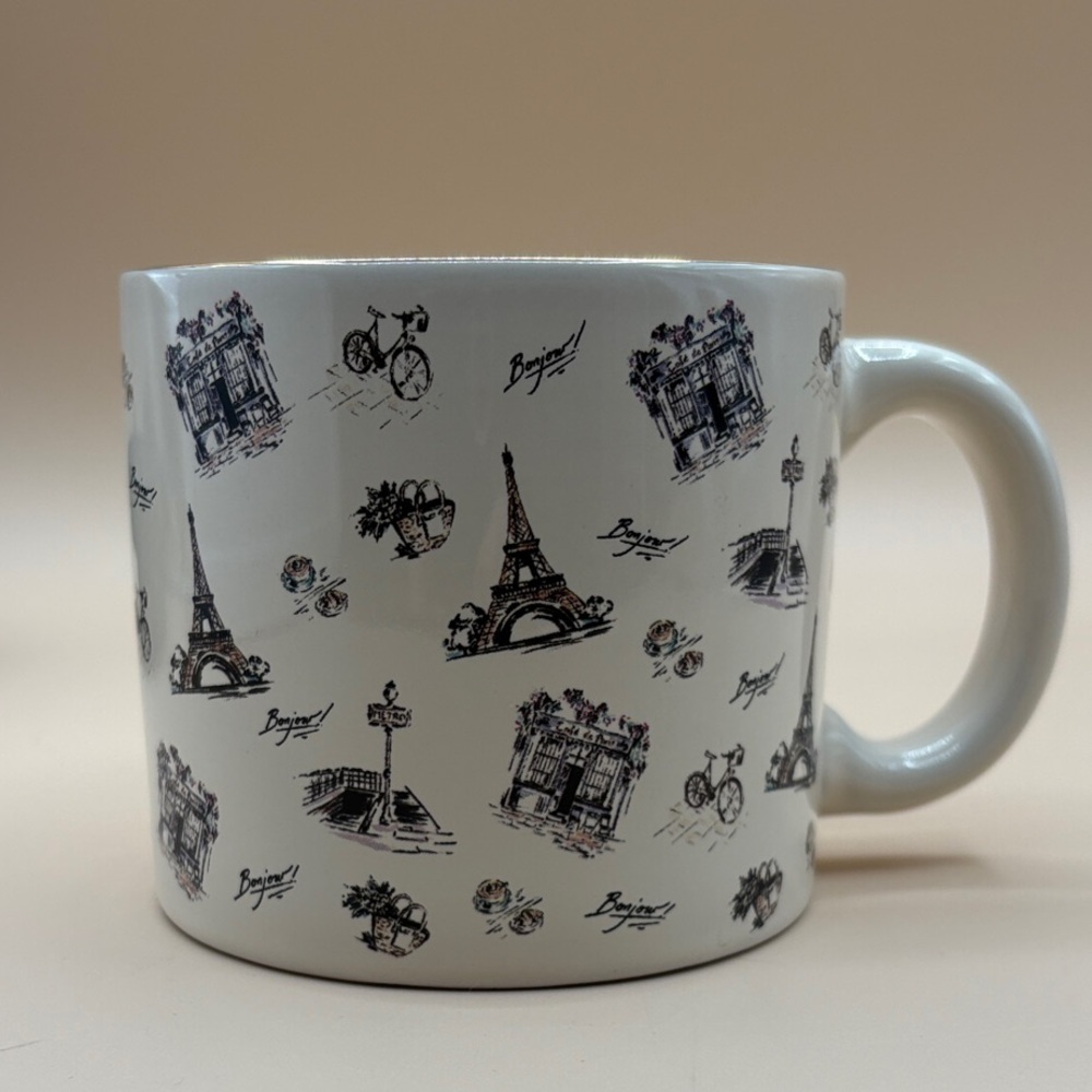 Paris Themed Ceramic Mug New